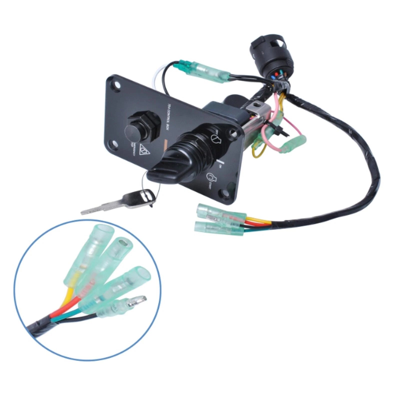 Outboard Key Switch Panel Assembly for Yamaha Single Engine Models