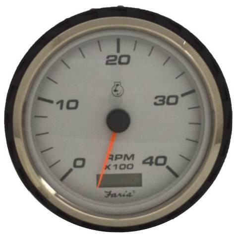 Faria Boat Oversized Tachometer Gauge Diesel 4 3/8 Inch by Faria