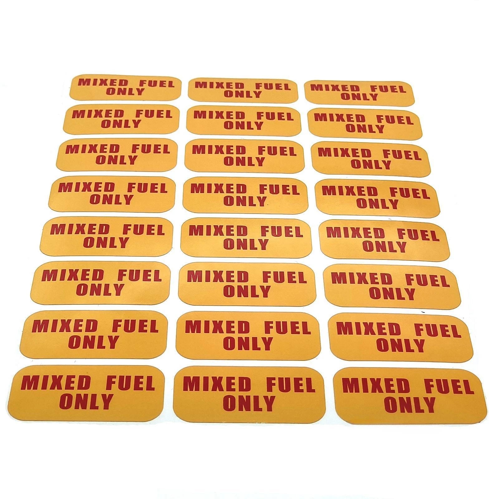 MIXED FUEL ONLY Weatherproof Vinyl Decal for Gas Oil Mix Tank Sticker