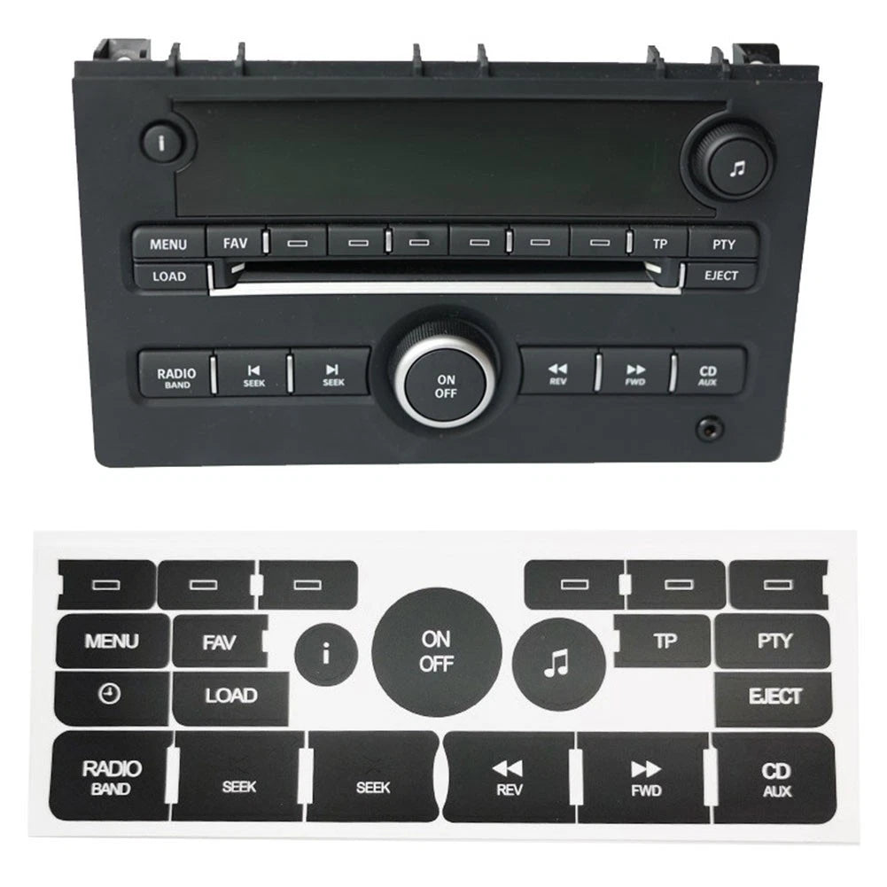 For Saab 93 95 2007 09 Radio Button Repair Decal Sticker With White