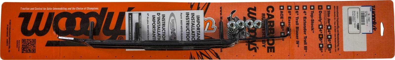 Woodys Dooly 6" Carbide Runner For Ski-doo Snowmobiles 2000-2000
