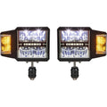 1312200 -Universal Heated Led Snow Plow Headlights With Multi-mount
