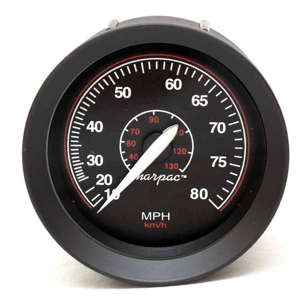 Marpac Boat Speedometer Gauge Faria Black 3 1/4 Inch by Marpac
