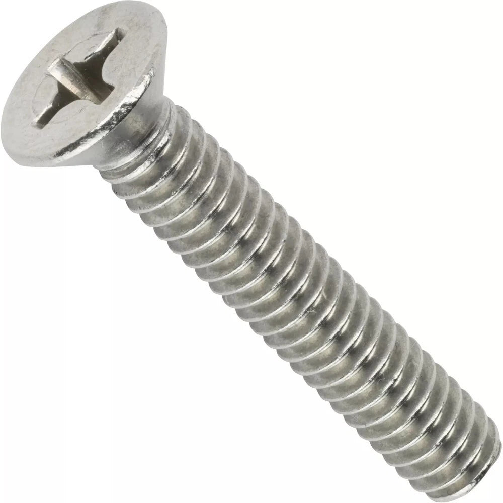 3/8-16 - Phillips Flat Head Machine Bolt Stainless Steel All Sizes