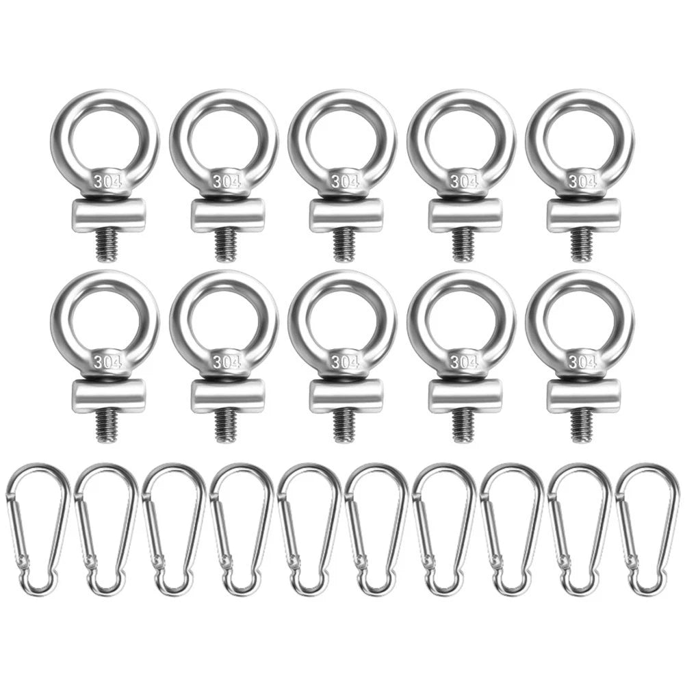 Awning Track Rings Camping Setup Comprehensive Package Solid 304