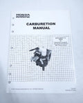 Honda Marine Tm044z, Carburetion Manual