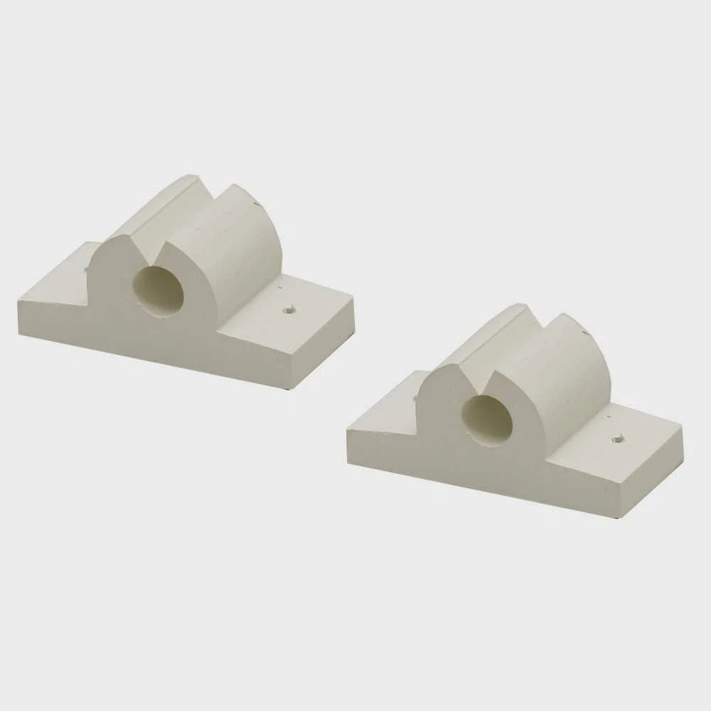 Whitecap Boat Rod Holder 3750W | Antenna Clip 3/8 Inch White (Pair)