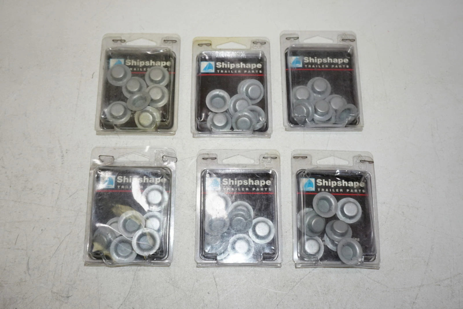 Shipshape 10800a *Qty 6* 1/2" Trailer Lug Bolt Cap Nuts *New* *