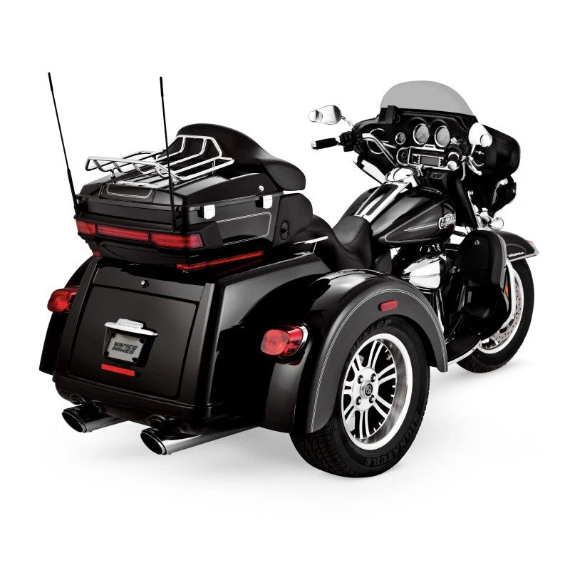 Vance & Hines Hd Dresser 95-16 Twin Slash Round Slip-on Exhaust