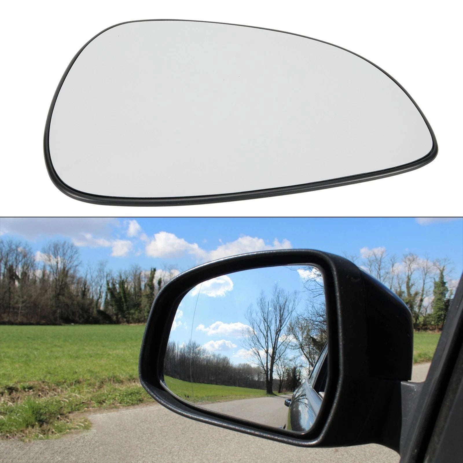 For Ford For Fiesta Mk7 2008 - 2017 Car Rear View Wing Mirror Glass