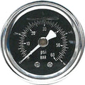Harddrive Oil Pressure Gauge 60PSI For V-twin Motorcycles, Black Or