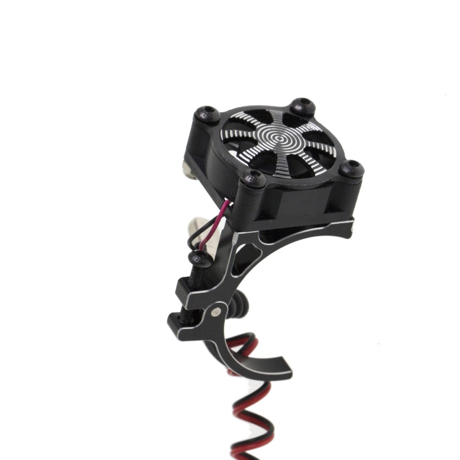 Black Motor Cooling Fan Adjustable Radiators For Trx4 Scx10 Rc Car