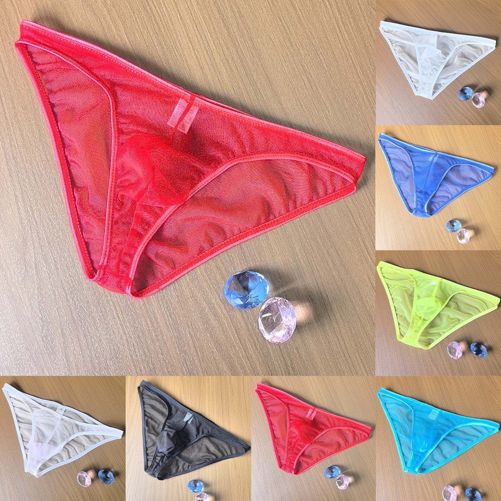 Mesh Briefs See-through Thongs