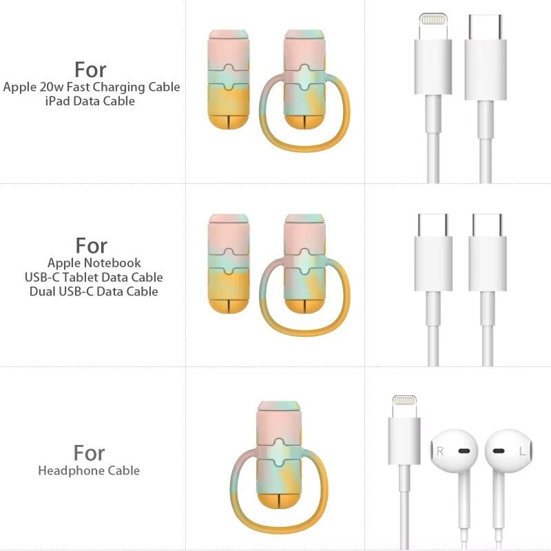 Silicone Case for Charging Cables Protection