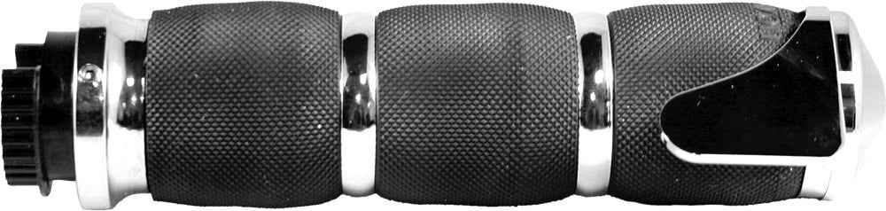 Avon Air Cushioned Heated Grips With Throttle Boss Chrome — Fits