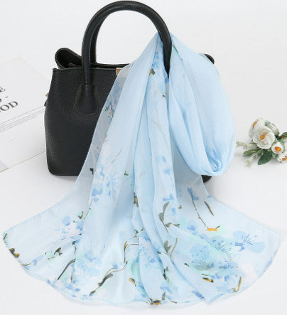 Chiffon Scarf Lightweight Breathable Fabric