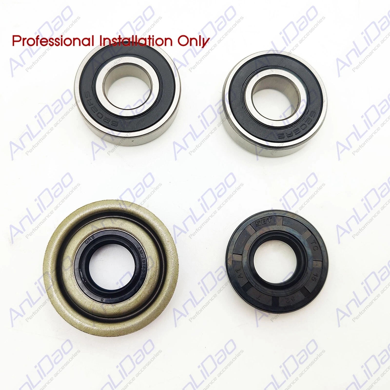 Fit Mercruiser Brass Sea Water Pump Bearing &Amp; Seal Kit
