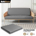 Dark Grey Twin Size Slipcovers Cushion Stretch Futon Co