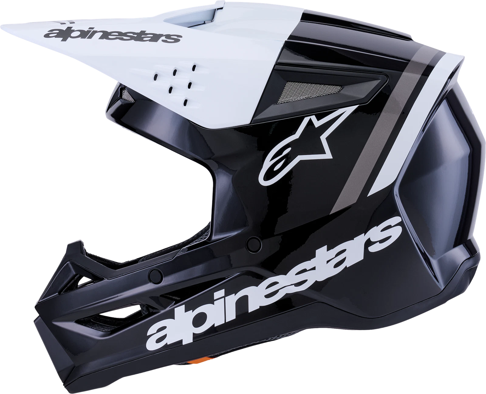 Alpinestars Sm3 Radium Offroad Helmet 2x-large Black White Grey Gloss