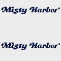Misty Harbor Boat Decals Dark Blue Logo by Misty Harbor