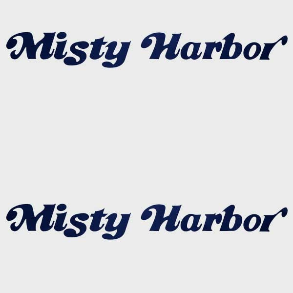 Misty Harbor Boat Decals Dark Blue Logo by Misty Harbor