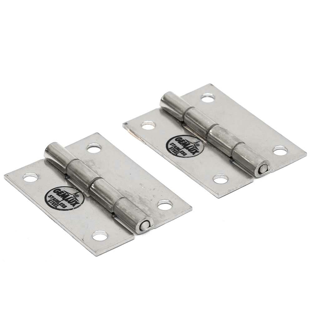 Gemlux Boat Hinges | 2 x 1 1/2 Inch Stainless Steel (Pair)Opens in a n