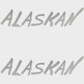 Lund Boat Decals | Alaskan Silver Logo Stickers (Pair)Opens in a new w