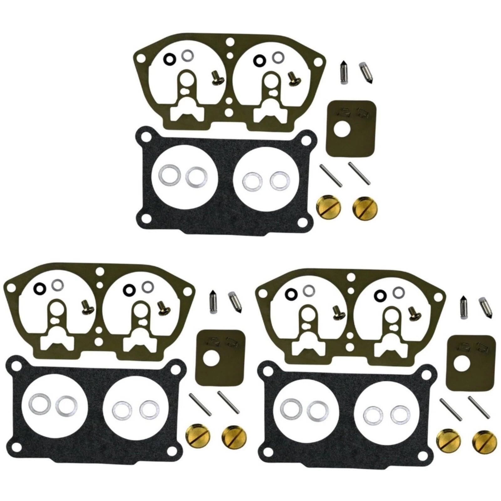 3* Carburetor Rebuild Kit 115 130 Hp 1986-1995 Outboard V-4 Fit For