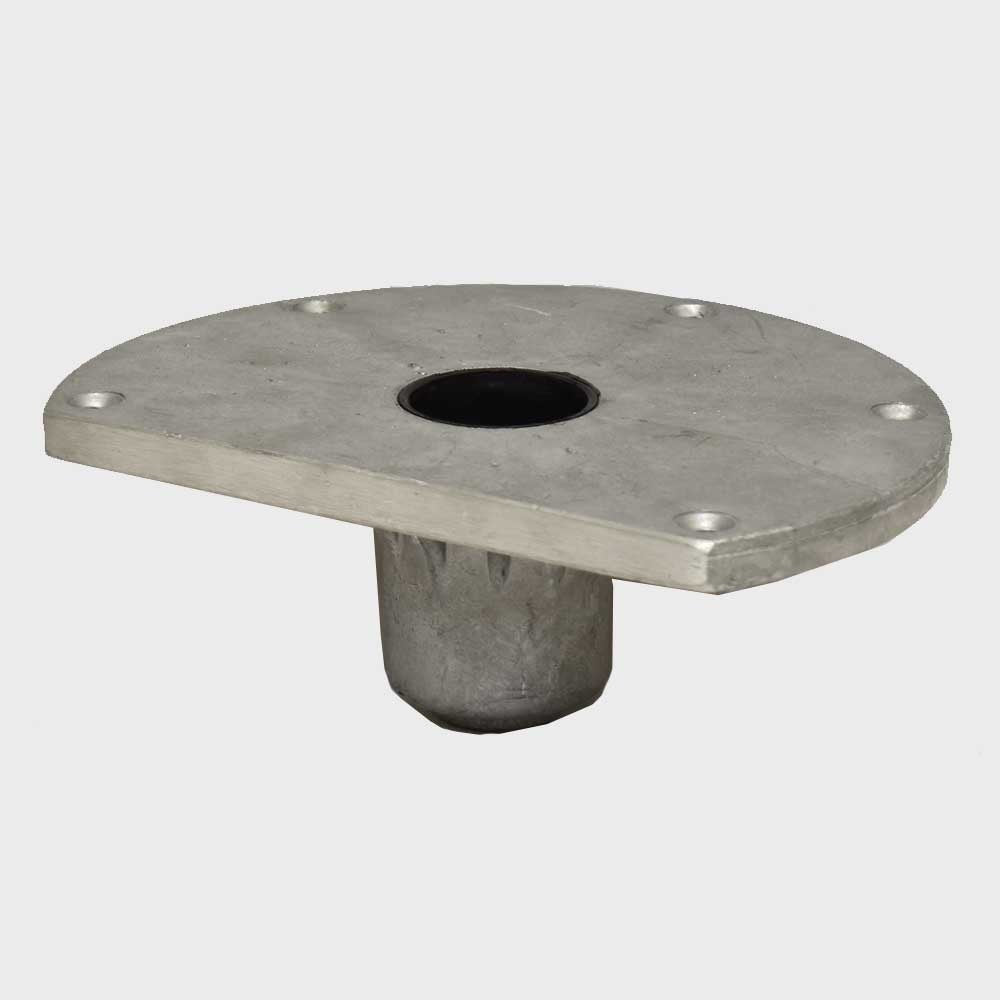 Springfield Boat Table Base Galvanized Aluminum 9 Inch by Springfield
