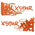 MasterCraft Boat Hull Decal Set 2006 X-Star Orange by MasterCraft