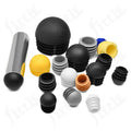 Domed Round Tube Inserts Plastic Chair Feet Cap