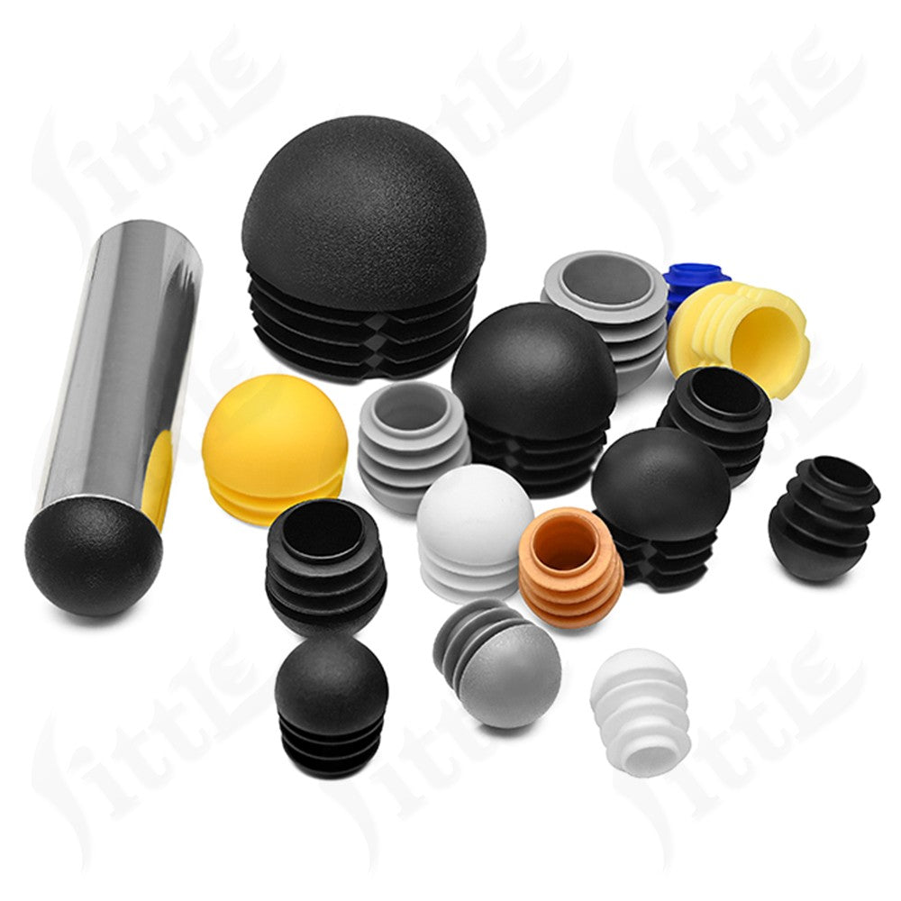 Domed Round Tube Inserts Plastic Chair Feet Cap
