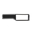 Sea Ray Boat Blank Display Panel 2195796 | 280 SLX Black White Arcylic