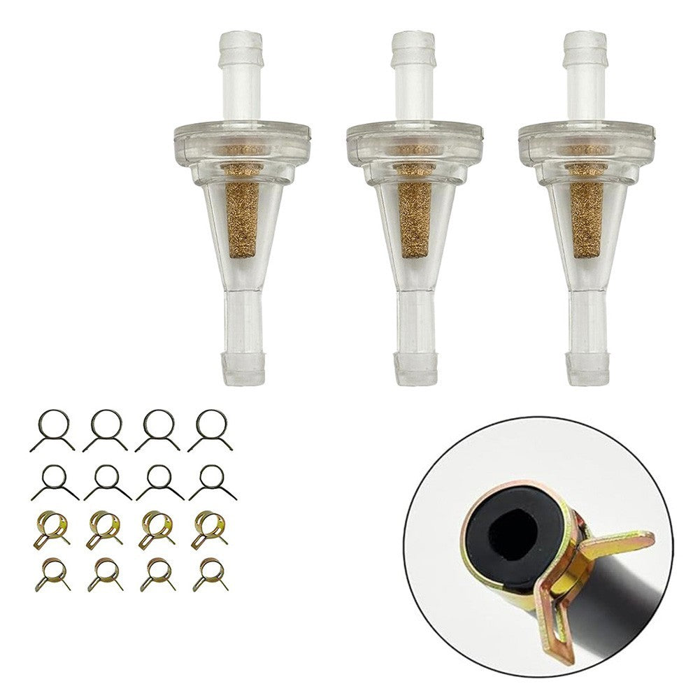 Inline Fuel Filter with Clamps