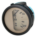 Faria Boat Trim Gauge Mercury Euro Black / Beige 2 Inch by Faria