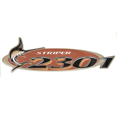 Striper Boat Raised Logo Decal 8626-8066 | 2301 Vinyl 8 5/8 InchOpens 