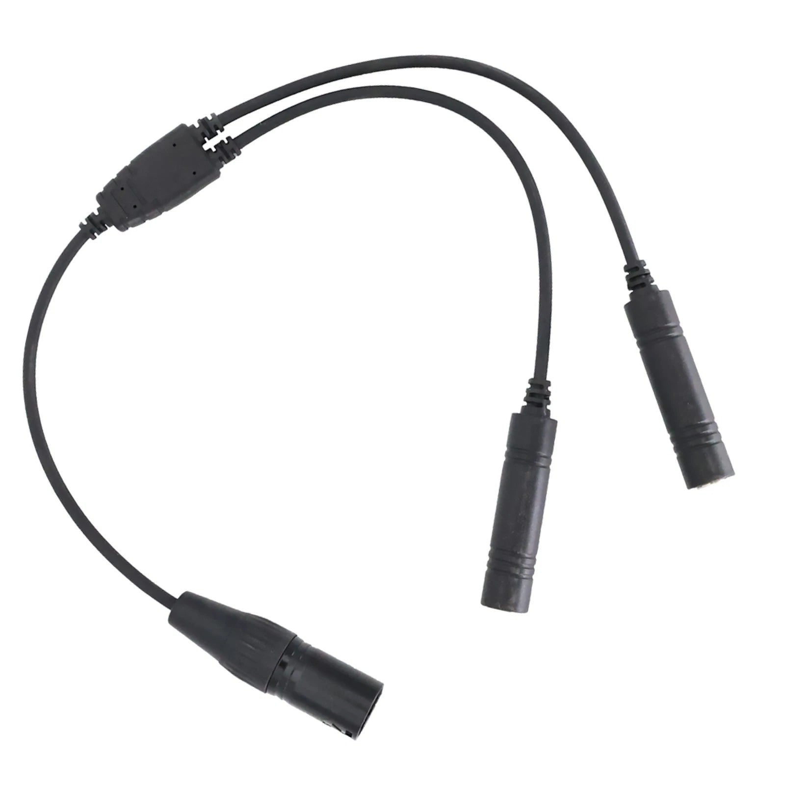 New Black Aviation Headset Ga Dual Plugs To For Airbus 5 Pin Xlr