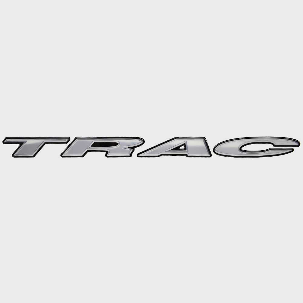 Tracker Boat Raised Emblem Decal 309891 | Gray Gradient Black StickerO