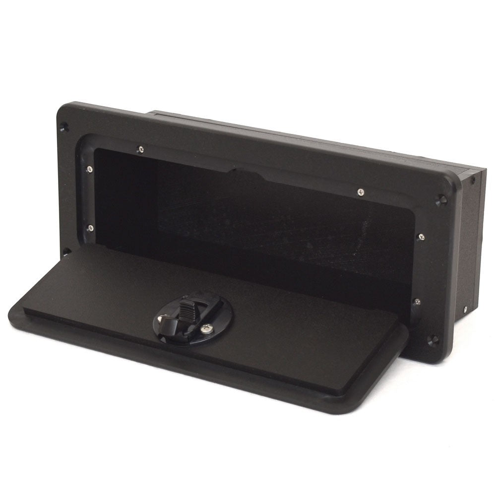 Lowe Boat Locking Glove Box LW-046P-BK 2022 Bay 20 Black Starboard by Lowe