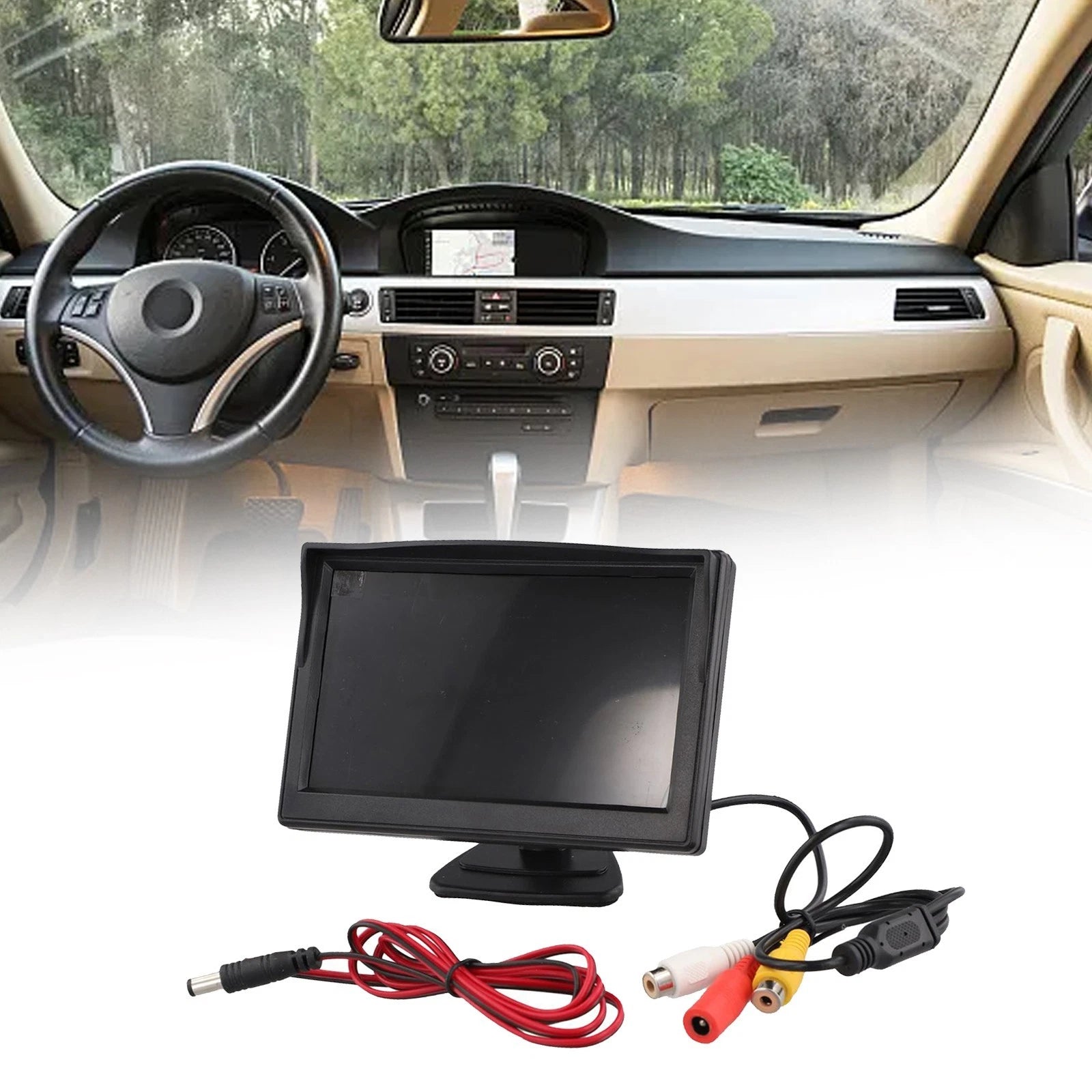 Reliable Performance 5 Inch Ahd Car Reverse Monitor For Backup Parking
