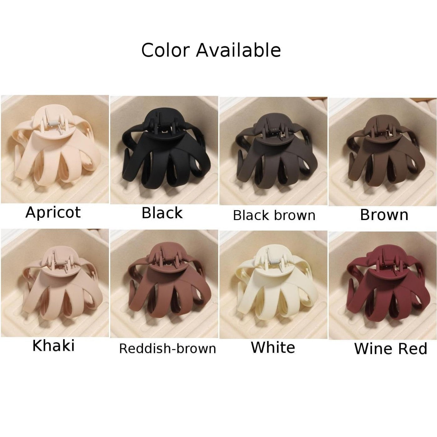 Octopus Hair Clip Plastic Resin Construction