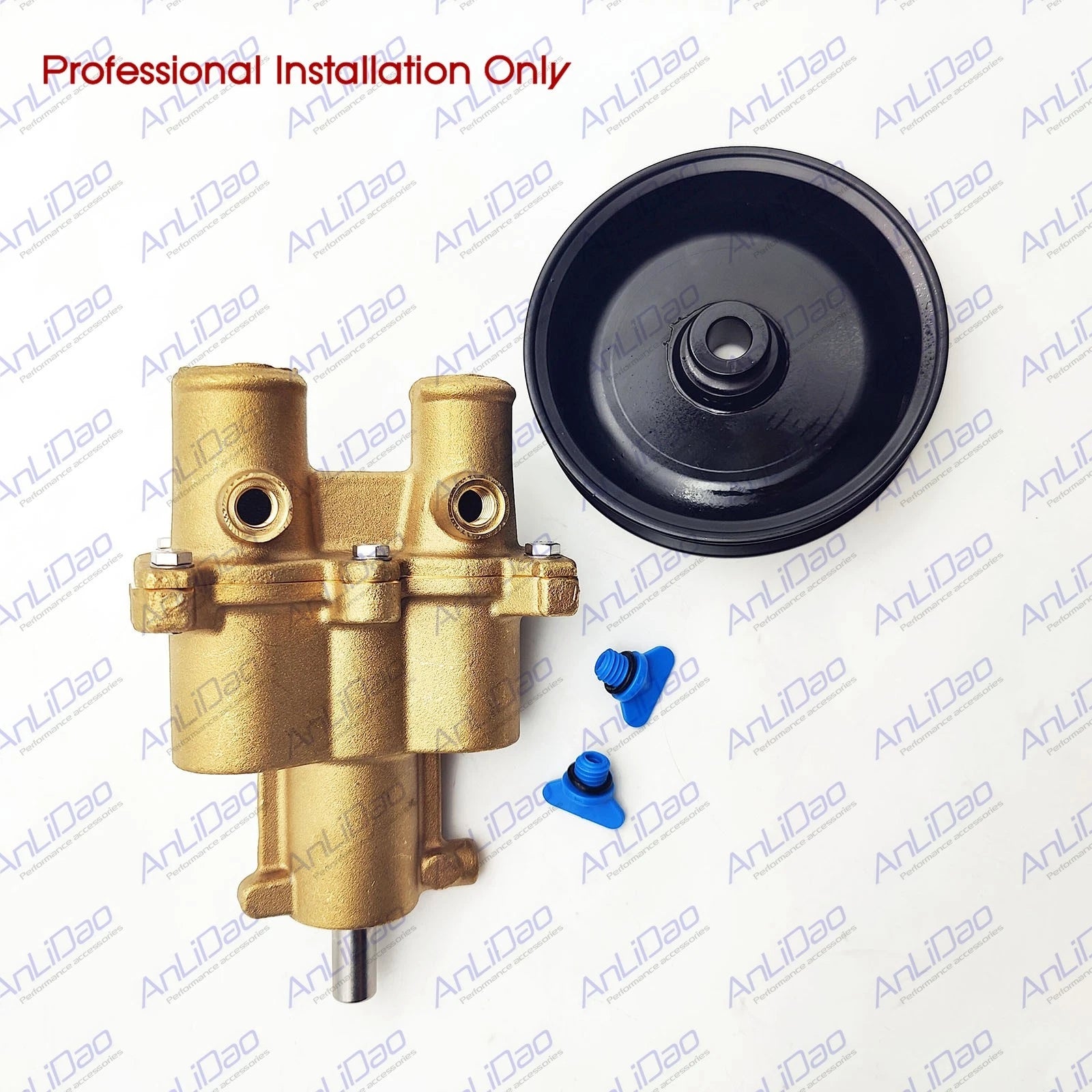 Fit Mercruiser 5.7l All Metal Sea Water Pump Pulley 468m0139995