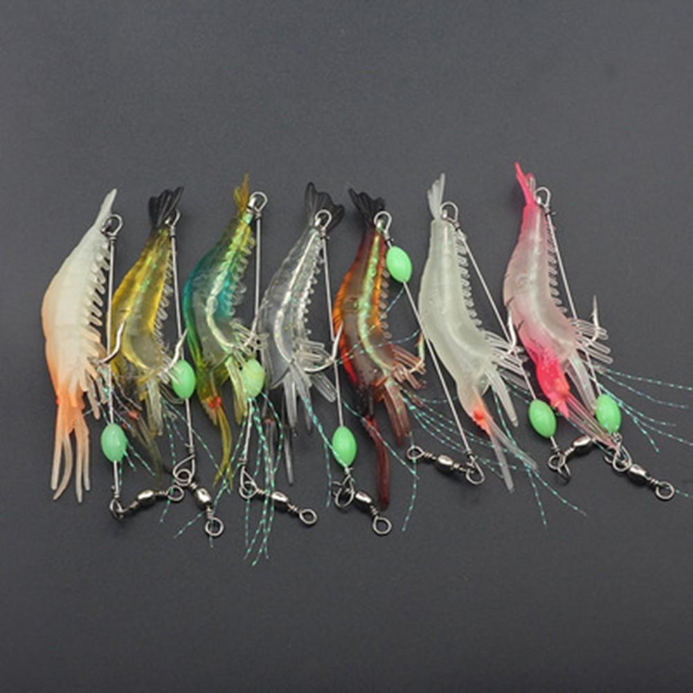 Luminous Shrimp Lure Hook Swivels for Trout