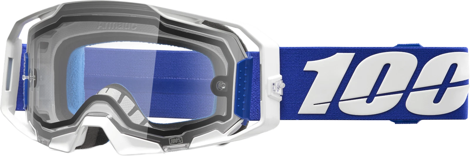 100-percent Armatic Enduro Moto Goggle Blue Clear Lens For Offroad