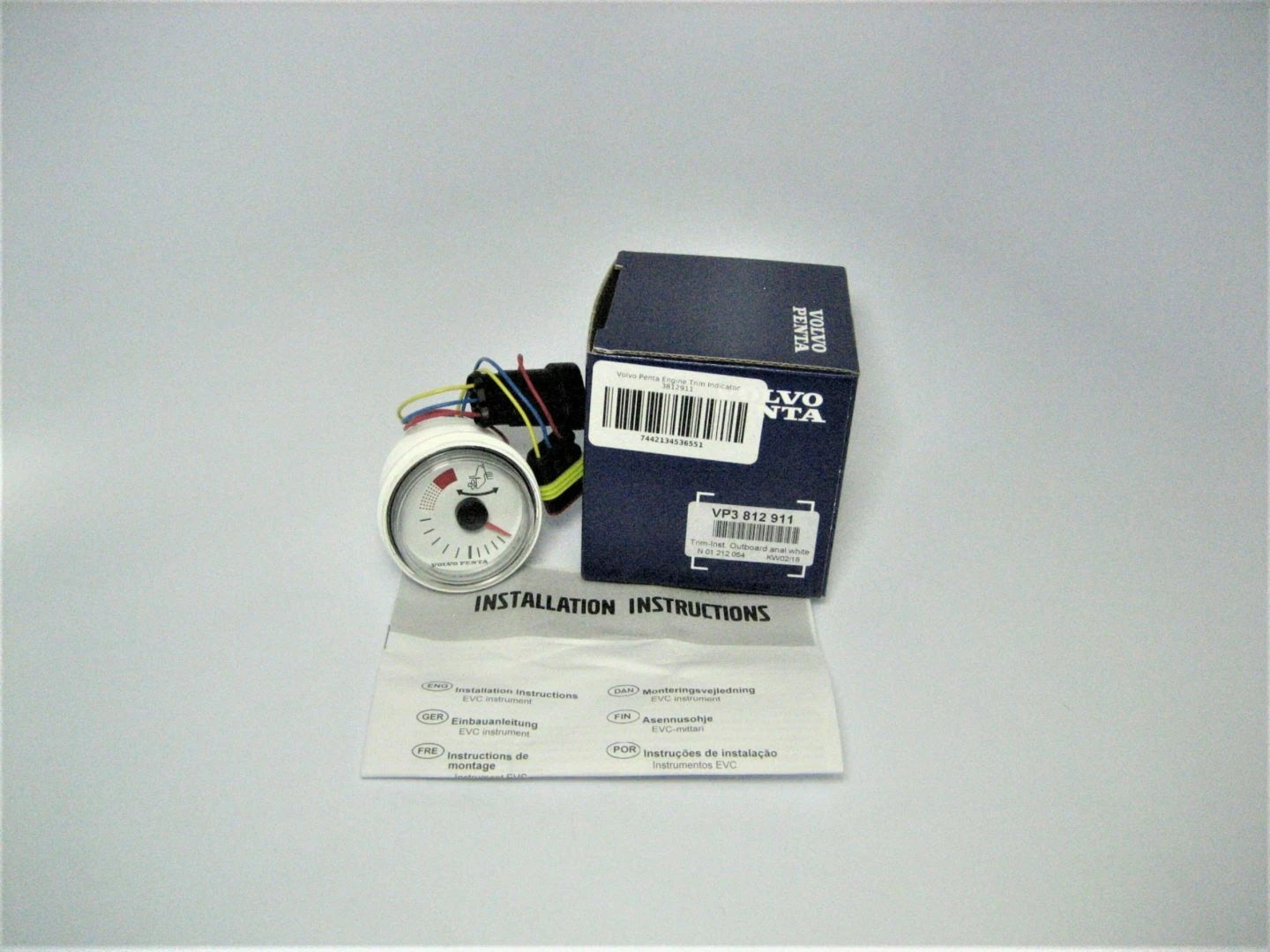 Volvo Penta 3812911 Marine Boat White Analog Engine | Hook & Hull Co