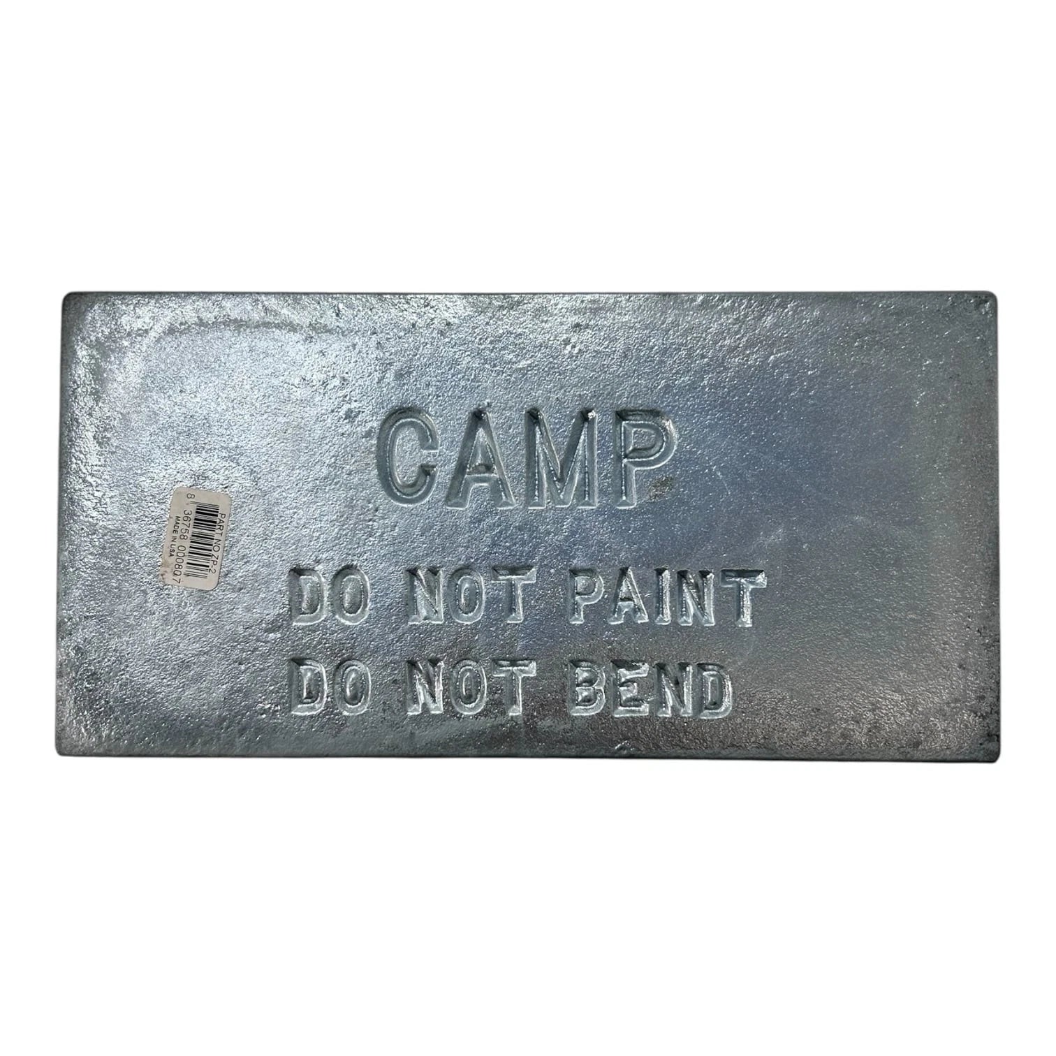 Camp Zp-2, Marine Boat Zinc Anode Plate 12'' X