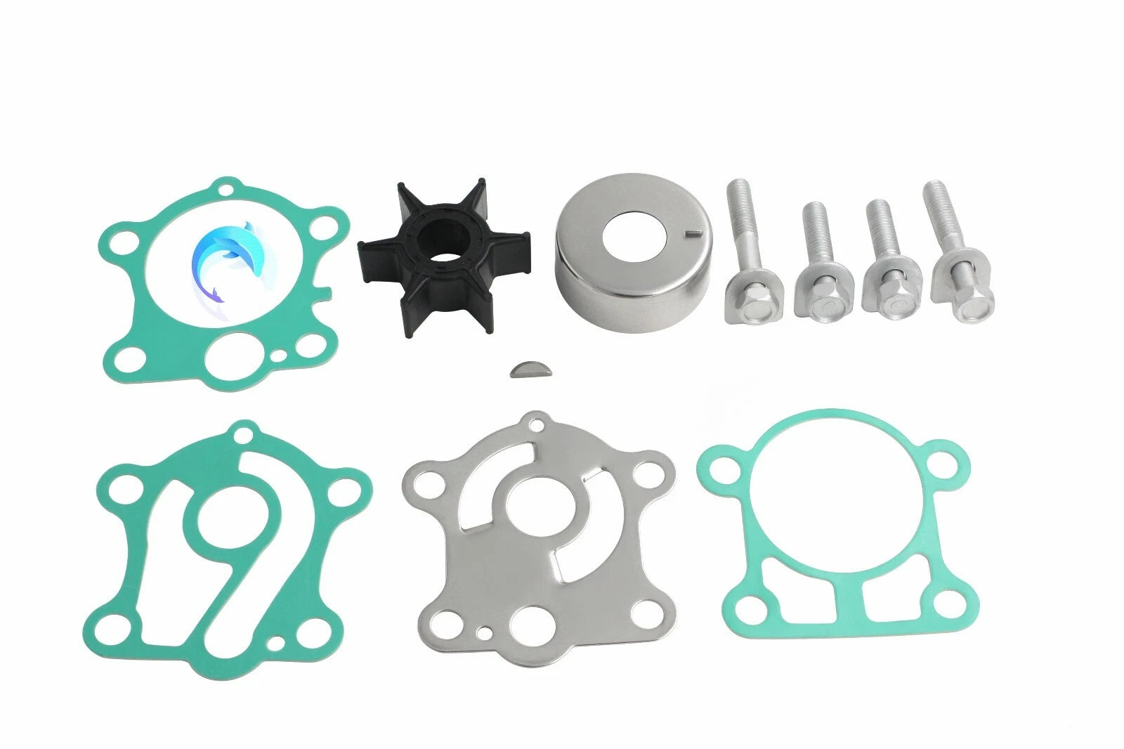 Outboard Water Pump Impeller Kit 6j8-w0078-a2 For Yamaha 25/30 Hp