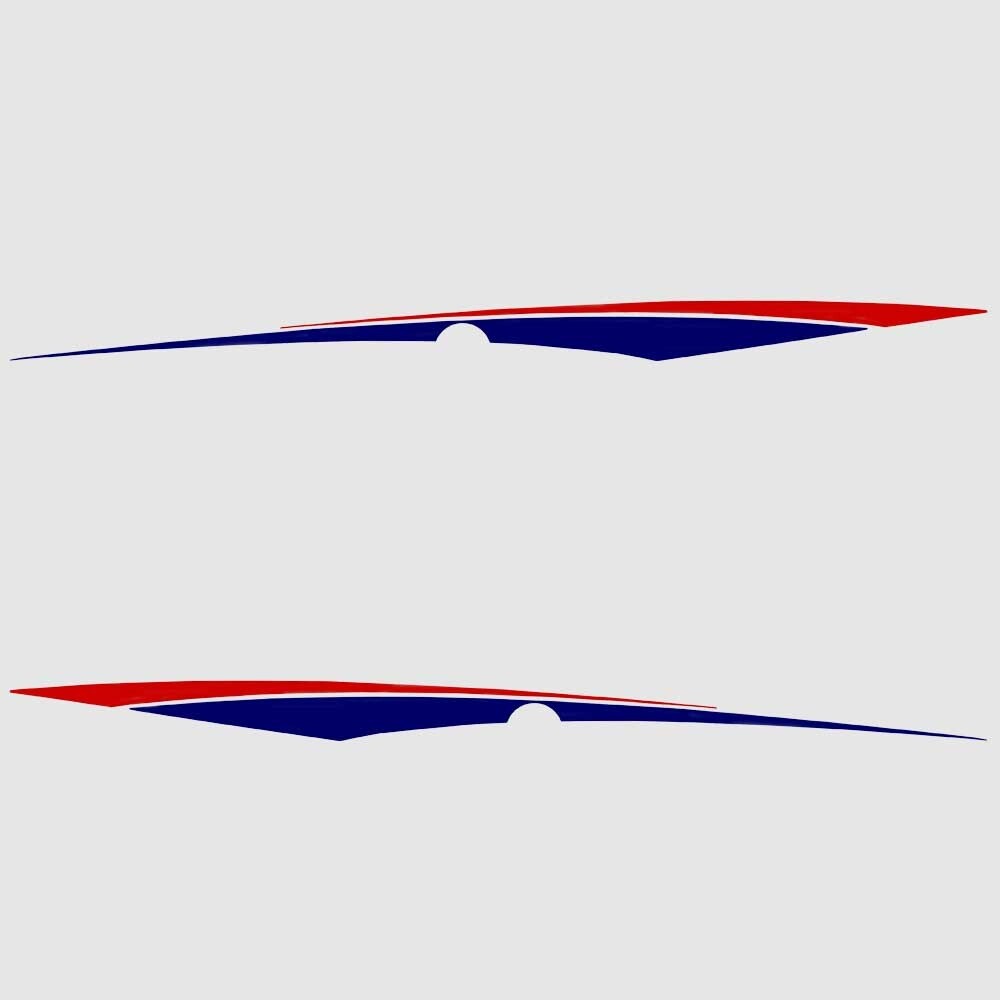 Graphic Decal Tracker Boat Red Blue by Tracker