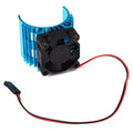 Aluminum Heat Sink With 5V Cooling Fan For Rc 1/10 Car 540 550 3650