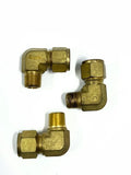 Swagelok B-810-2-6, 1/2 In. Tube Od X 3/8 In. Male Npt, Brass, 3 Pack